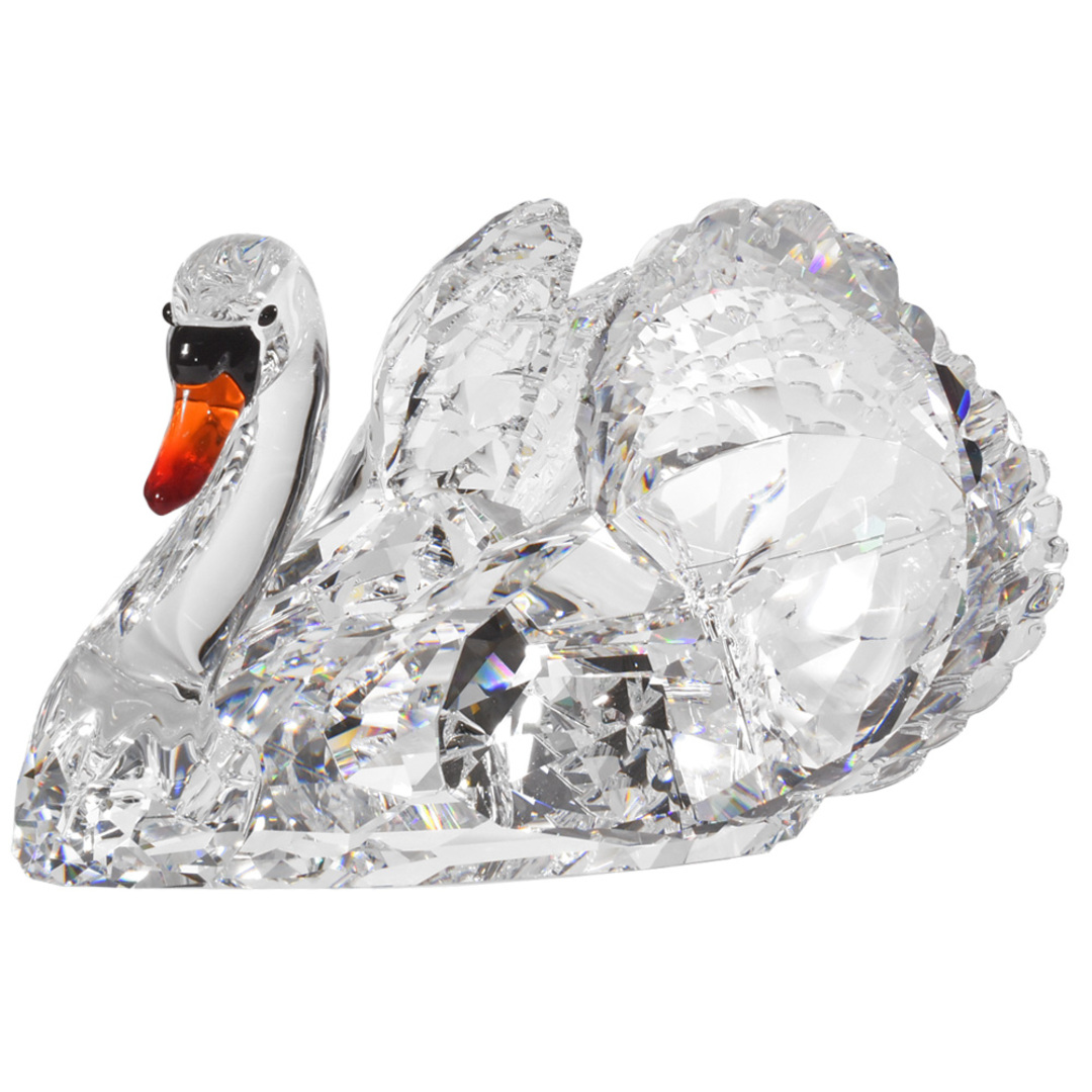 SWAROVSKI(スワロフスキー)のスワロフスキー SWAROVSKI グレイスフル スワン 白鳥 オブジェ 置物  クリスタル 1141713 クリア 【中古】 エンタメ/ホビーの美術品/アンティーク(彫刻/オブジェ)の商品写真