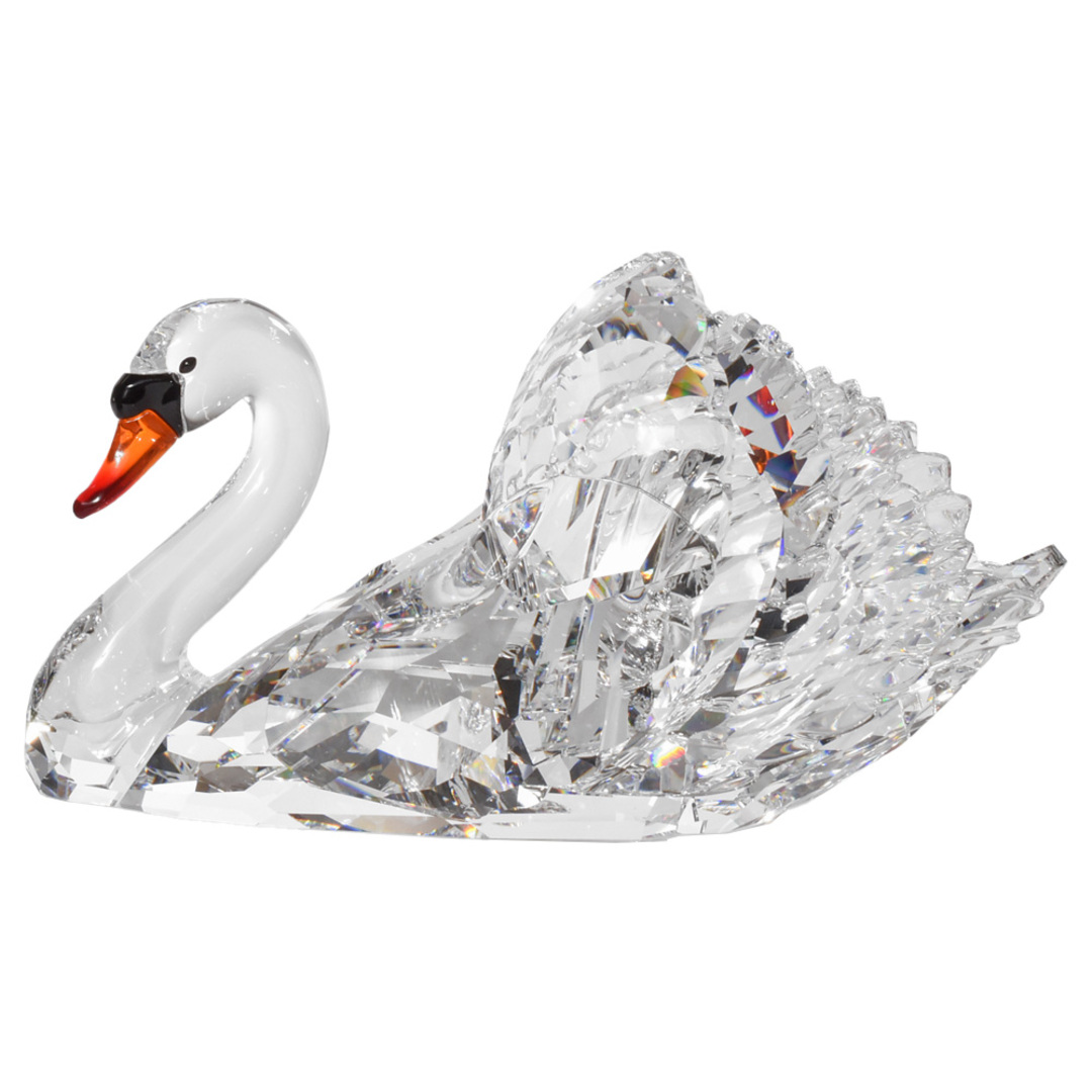 SWAROVSKI(スワロフスキー)のスワロフスキー SWAROVSKI グレイスフル スワン 白鳥 オブジェ 置物  クリスタル 1141713 クリア 【中古】 エンタメ/ホビーの美術品/アンティーク(彫刻/オブジェ)の商品写真