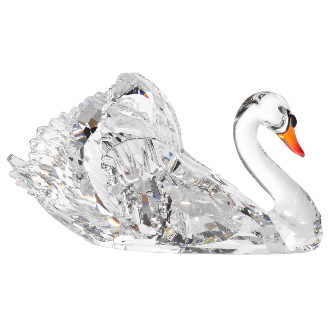 SWAROVSKI(スワロフスキー)のスワロフスキー SWAROVSKI グレイスフル スワン 白鳥 オブジェ 置物  クリスタル 1141713 クリア 【中古】 エンタメ/ホビーの美術品/アンティーク(彫刻/オブジェ)の商品写真