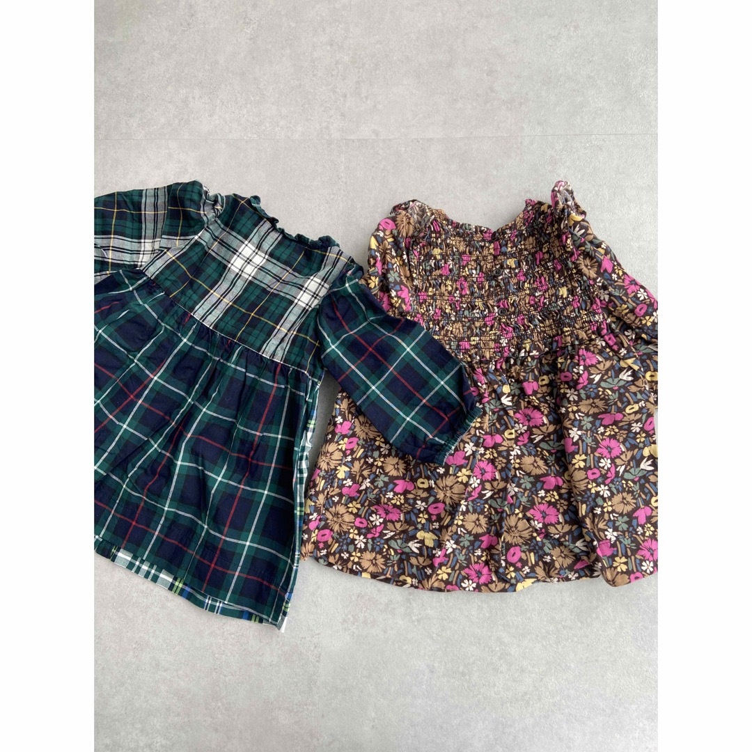 babyGAP(ベビーギャップ)のgap 長袖ロンパース2着セット 6-12 キッズ/ベビー/マタニティのベビー服(~85cm)(ワンピース)の商品写真