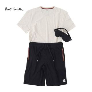 Paul Smith - Paul Smith ポールスミス PAJAMA SET M1A 374H HSET メンズ パジャマ ルームウェア 3点セット クリーム ブラック 黒 クリームブラック