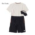 Paul Smith ポールスミス PAJAMA SET M1A 374H HSET メンズ パジャマ ルームウェア 3点セット クリーム ブラック 黒 クリームブラック