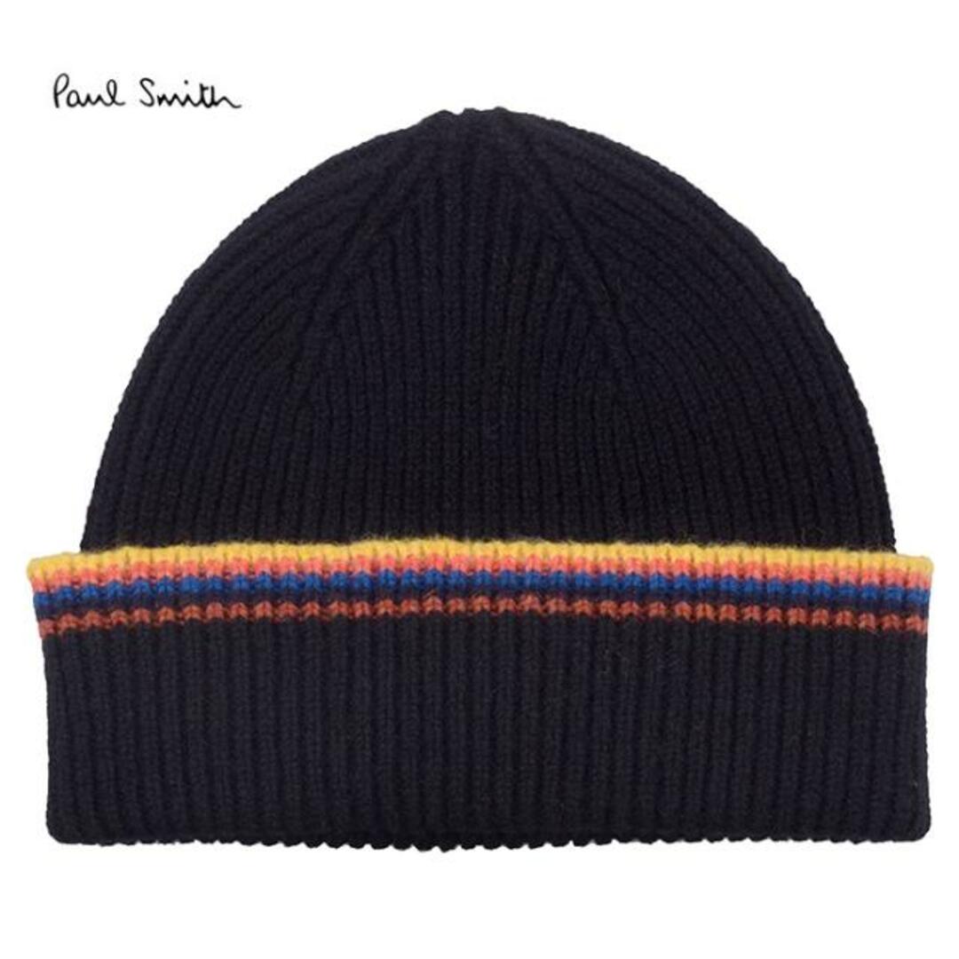 Paul Smith(ポールスミス)のPaul Smith ポールスミス Beanie M1A 202G AV357 メンズ レディース ニットキャップ ニット帽 ブラック 黒 ブラック ONE SIZE メンズの帽子(ニット帽/ビーニー)の商品写真