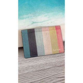 ポールスミス(Paul Smith)の【Paul Smith】ポールスミス  カードケース/名刺入れ　マルチカラー(名刺入れ/定期入れ)