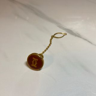 Cartier - 正規 カルティエ 2Cロゴ ネクタイピン 金×赤 タイタニック 