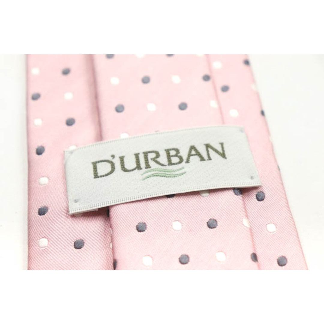 D’URBAN(ダーバン)のダーバン ブランド ネクタイ シルク ドット柄 メンズ ピンク Durban メンズのファッション小物(ネクタイ)の商品写真