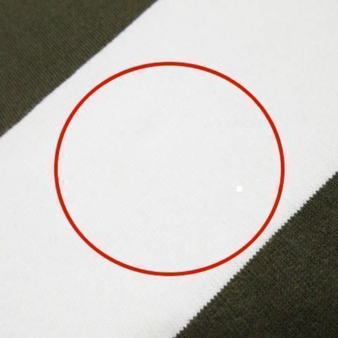 nano・universe(ナノユニバース)のナノユニバース 半袖カットソー ボーダー F 緑 210524AO4A レディースのトップス(カットソー(半袖/袖なし))の商品写真