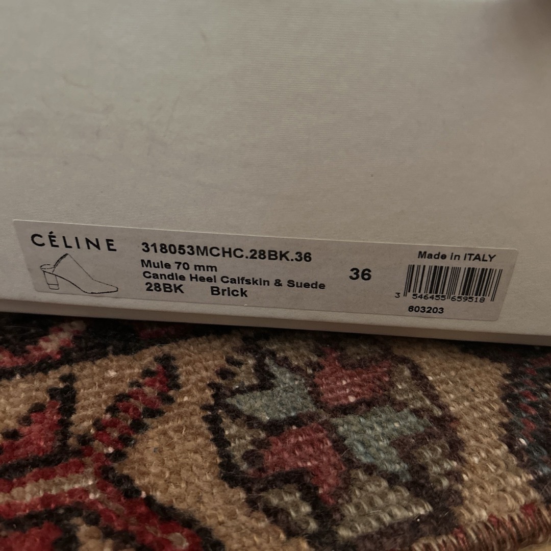 celine(セリーヌ)の最終価格　セリーヌ　celine フィービー　36 ミュール　ブーティー レディースの靴/シューズ(ミュール)の商品写真