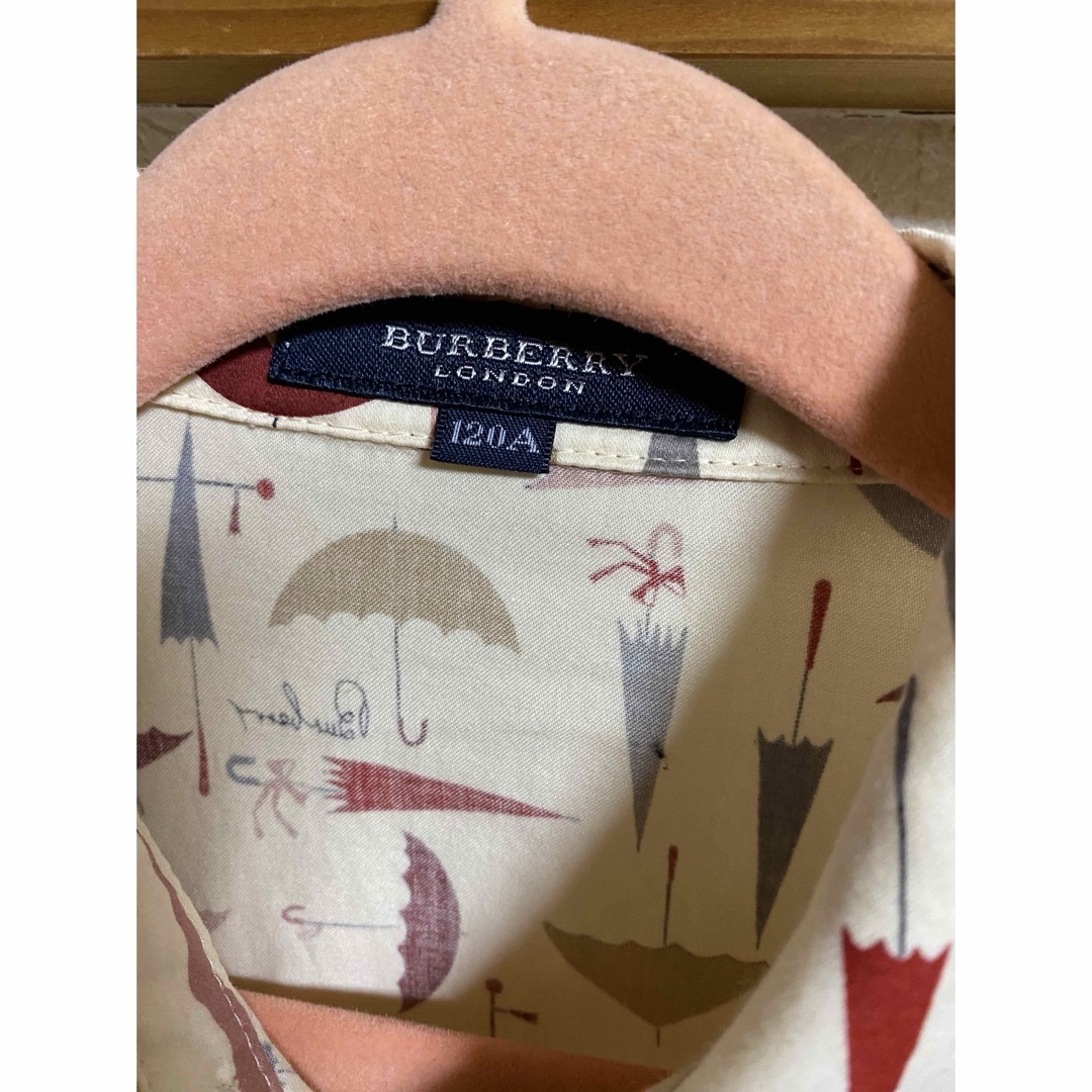 BURBERRY(バーバリー)のお値下げ バーバリー 長袖 ワンピース アンブレラ 傘 120cm キッズ/ベビー/マタニティのキッズ服女の子用(90cm~)(ワンピース)の商品写真