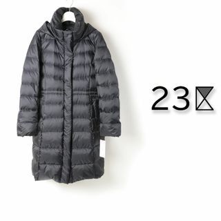 ニジュウサンク(23区)の163 新品 23区【洗える】シレータフタ ロング ダウンコート ネイビー 40(ダウンコート)