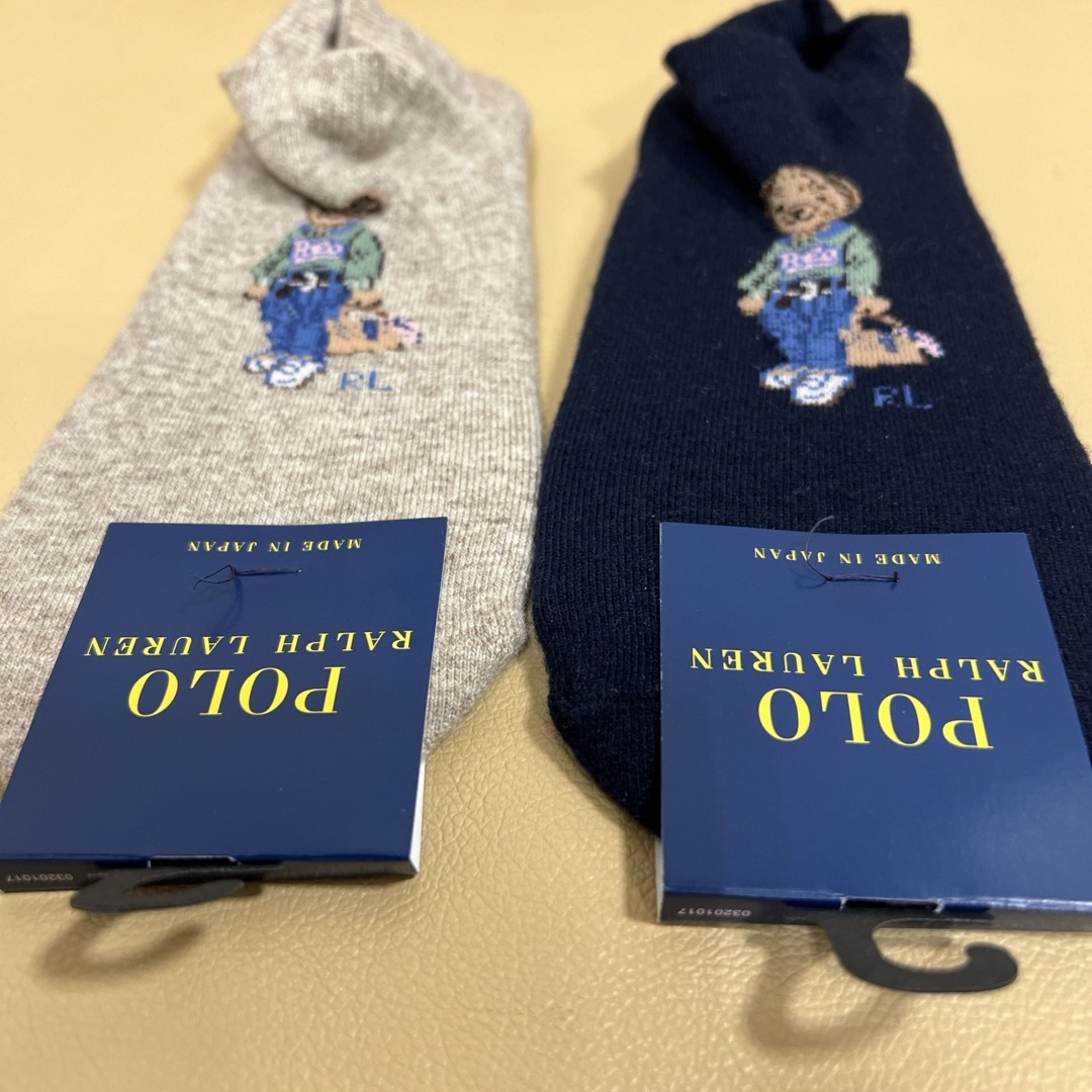 POLO RALPH LAUREN(ポロラルフローレン)の推奨品‼️新品　女性　ポロラルフローレン　毛ソックス2足組　日本製　送料無料 レディースのレッグウェア(ソックス)の商品写真