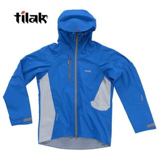 ティラック(TILAK)のtilak ティラック Attack Active Jacket brilliant blue/silvor メンズ ジャケット ブルー 青 ウィンドブレーカー パーカー ジップアップ フード 長袖 ロゴ(til0001) -(ナイロンジャケット)