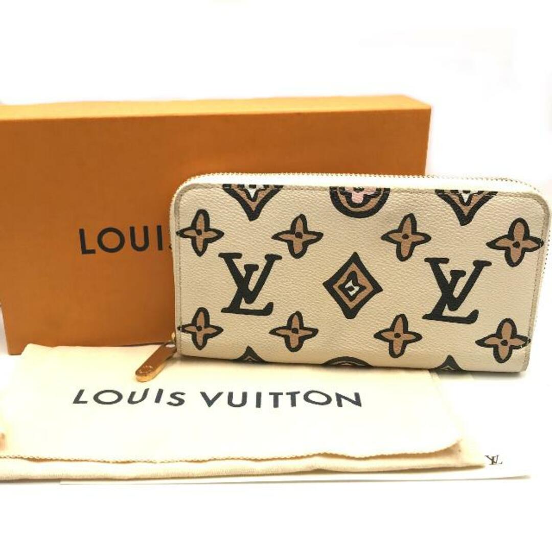 美品 LOUISVUITTON ルイヴィトン モノグラム ワイルド アット ハート ジッピー ウォレット 長 財布 ベージュ アニマル a2315 |  フリマアプリ ラクマ