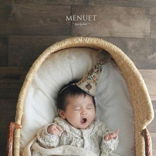 ✽New✽ menuet 　ベビークラウン　パーティハット ハーフバースデー(その他)