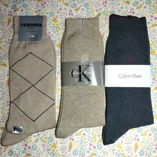 カルバンクライン(Calvin Klein)の【未使用】カルバンクライン＆レノマ／カジュアルソックス(ソックス)