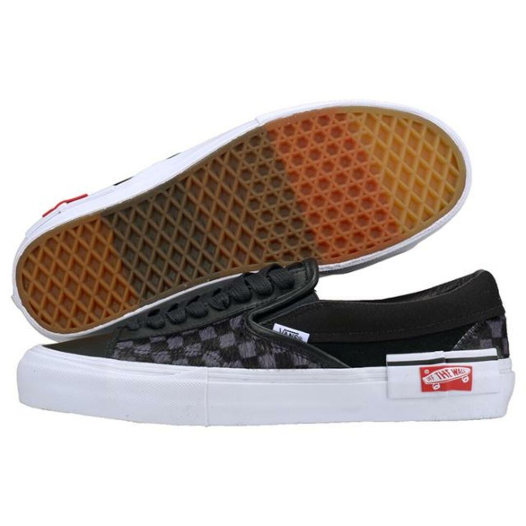 VANS(ヴァンズ)のVANS バンズ Slip-On Cap Lx VN0A3TKSVSN スニーカー 靴 スリップ オン キャップ ブラック 黒 チェック ホワイト 白 異素材ミックス ロゴ スリッポン(van0320) - 24.0cm メンズの靴/シューズ(スニーカー)の商品写真