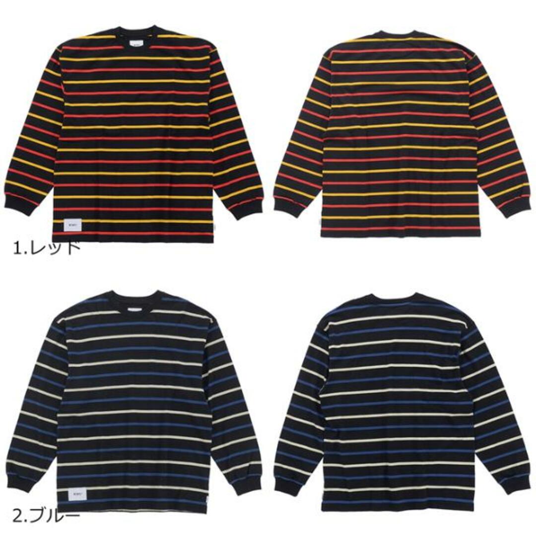 W)taps(ダブルタップス)のWTAPS ダブルタップス Long Sleeve BDY 02 Tee 222ATDT-CSM14 Tシャツ 長袖 メンズ NKN  2.ブルー メンズのトップス(Tシャツ/カットソー(七分/長袖))の商品写真