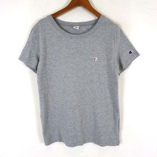 チャンピオン(Champion)のチャンピオン Tシャツ カットソー ロゴ 刺繍 コットン 半袖 L グレー(Tシャツ(半袖/袖なし))