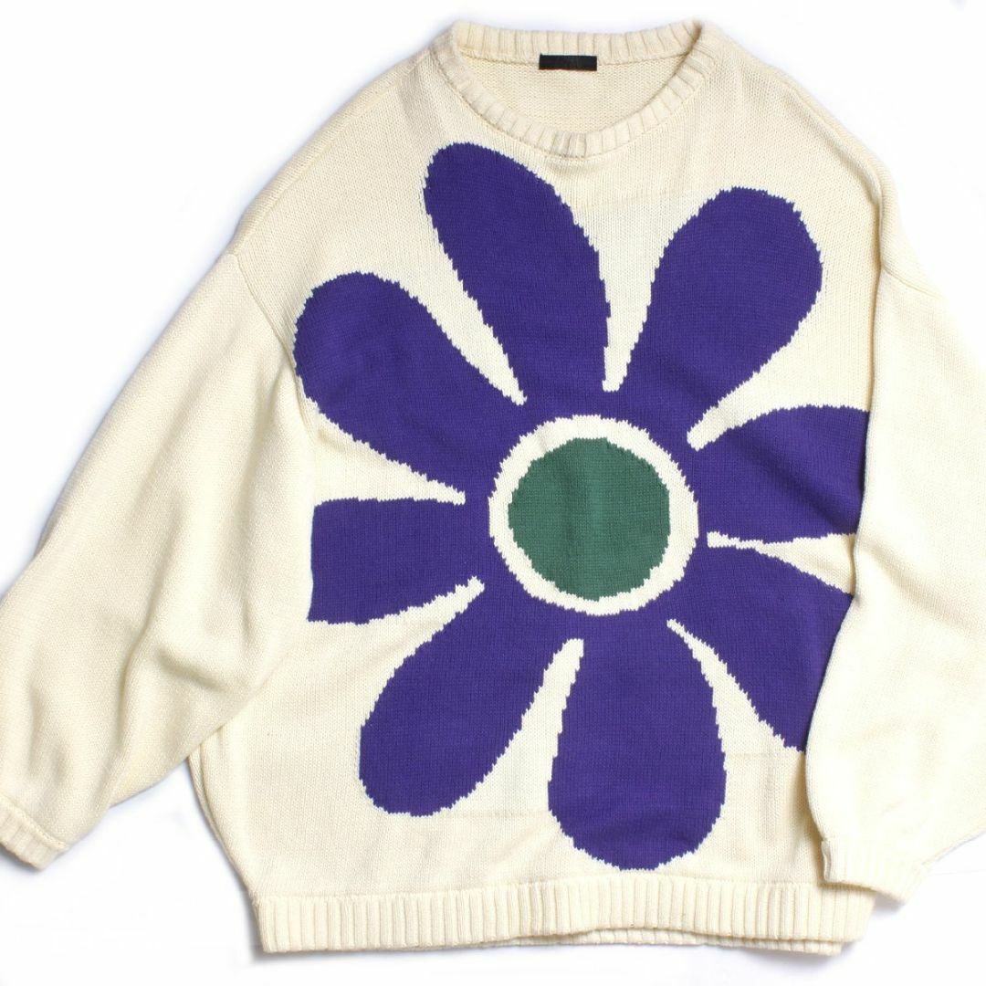 Candy Stripper(キャンディーストリッパー)のCandy Stripper FLOWER KNIT オーバーサイズ ニット レディースのトップス(ニット/セーター)の商品写真