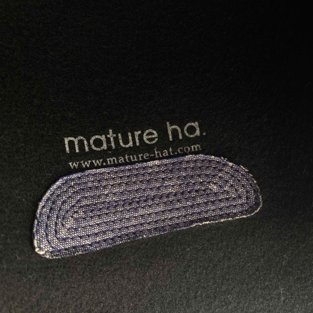 mature ha.(マチュア)のmature ha. マチュアーハ バックステッチフリーハット black レディースの帽子(ハット)の商品写真