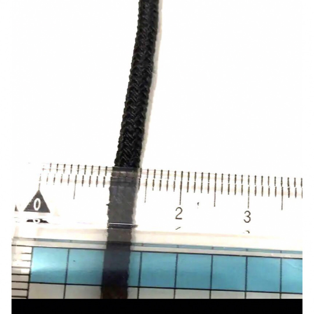 アクリルカラーロープ    ブラック    約10m    細タイプ ハンドメイドの素材/材料(各種パーツ)の商品写真