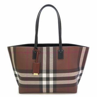 バーバリー(BURBERRY)のバーバリー トートバッグ レディース 8069659 ショルダーバッグ ミディアム チェック ダークバーチブラウン A4サイズ収納可 BURBERRY 80696591(トートバッグ)