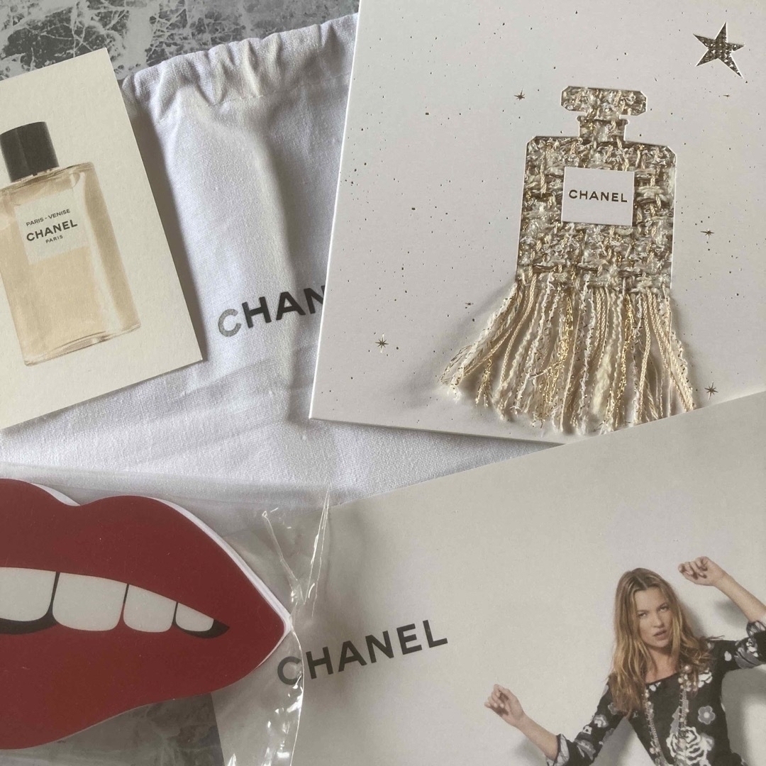 CHANEL(シャネル)のCHANEL  メッセージカード等♡5点set♡ エンタメ/ホビーのコレクション(ノベルティグッズ)の商品写真