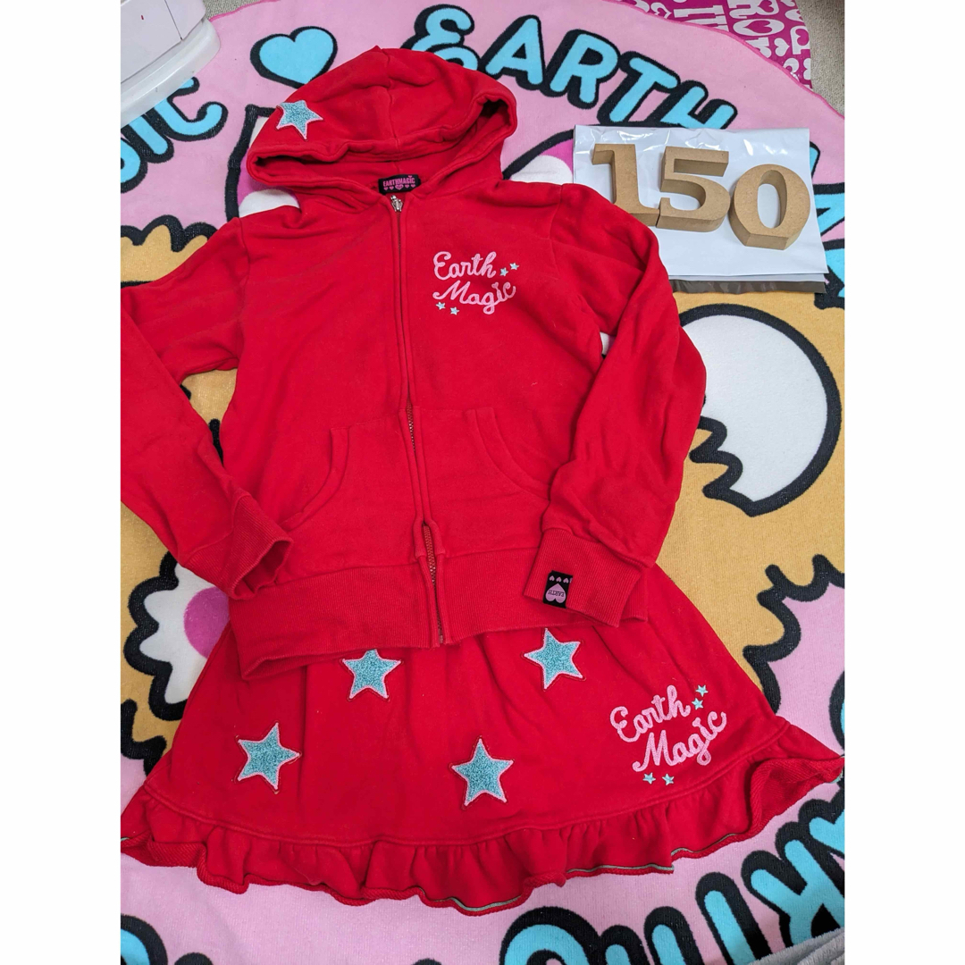 EARTHMAGIC(アースマジック)の178🌸アースマジック🌸セットアップ🌸150 キッズ/ベビー/マタニティのキッズ服女の子用(90cm~)(スカート)の商品写真