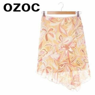 オゾック(OZOC)のオゾック スカート ミモレ ヘムライン 花柄 38 220624AO18A(ロングスカート)
