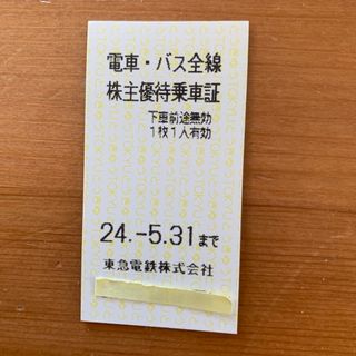 東急★電車・バス全線株主優待乗車証(鉄道乗車券)