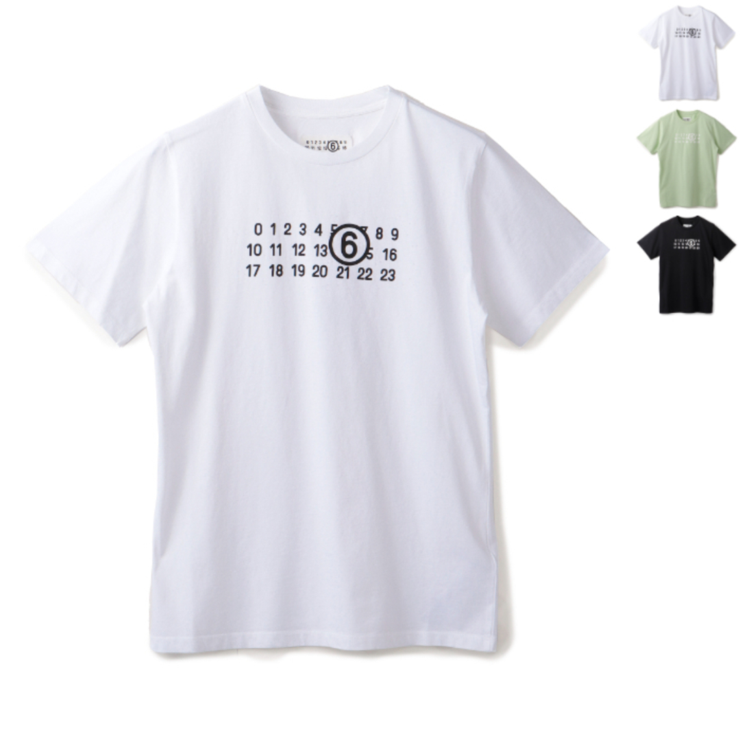 MM6(エムエムシックス)のエム エム シックス メゾン マルジェラ MM6 MAISON MARGIELA 【大人もOK】キッズ Tシャツ ナンバリングロゴ 半袖 クルーネック ショートスリーブシャツ 2024年春夏新作 M60552 MM010  キッズ/ベビー/マタニティのキッズ服女の子用(90cm~)(Tシャツ/カットソー)の商品写真