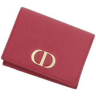 ディオール(Dior)のクリスチャン・ディオール 三つ折り財布 30 モンテーニュ レザー Christian Dior 財布 コンパクトウォレット(財布)