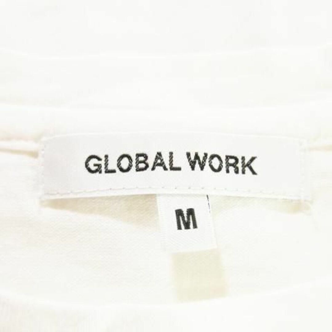 GLOBAL WORK(グローバルワーク)のグローバルワーク 半袖カットソー 花刺繍 メッシュ M 白 220722AH3A レディースのトップス(カットソー(半袖/袖なし))の商品写真