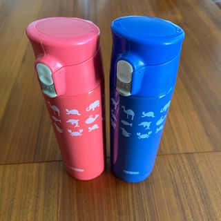 サーモス(THERMOS)のサーモス　調乳用ステンレスボトル 【0.5L】　　ピンクとブルー　2本セット(水筒)