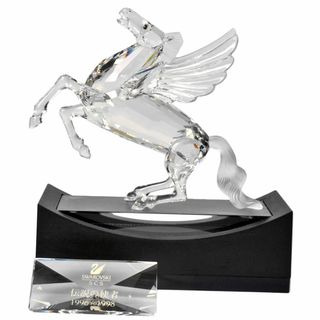 スワロフスキー SWAROVSKI SCS会員限定 ペガサス PEGASUS 飛馬 オブジェ 置物  クリスタル 216327 クリア 【中古】