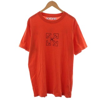 オフホワイト(OFF-WHITE)のOFF WHITE Arrow Workers Tシャツ XL オレンジ(Tシャツ/カットソー(半袖/袖なし))