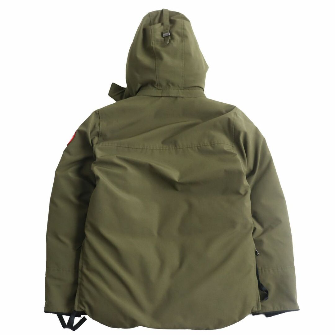 CANADA GOOSE(カナダグース)の良品●CANADA GOOSE カナダグース MAITLAND/メイトランド 4550M ロゴワッペン付き フーデッドダウンジャケット S カーキ カナダ製 正規品 メンズのジャケット/アウター(ダウンジャケット)の商品写真