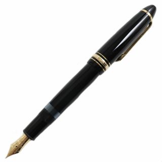 モンブラン(MONTBLANC)の美品●MONTBLANC モンブラン マイスターシュテュック No.146 ペン先14K Fニブ ホワイトスター  万年筆 ブラック×ゴールド(ペン/マーカー)