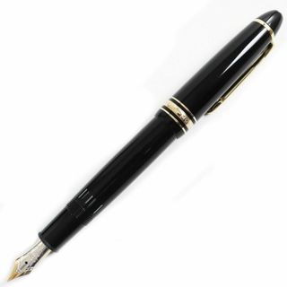 モンブラン(MONTBLANC)の極美品●MONTBLANC モンブラン マイスターシュテュック No.146 ペン先14K Mニブ ホワイトスター 万年筆 ブラック×ゴールド(ペン/マーカー)