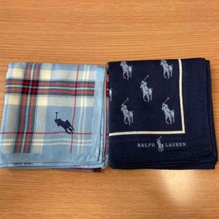 ポロラルフローレン(POLO RALPH LAUREN)のラルフローレン  ハンカチ　2枚セット(ハンカチ/ポケットチーフ)