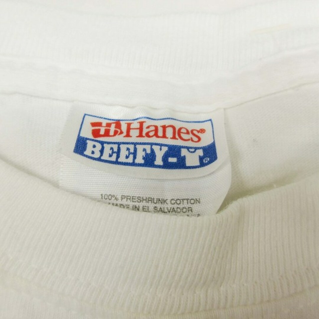 Hanes(ヘインズ)のヘインズ Hanes BEEFY-T ビーフィー ロング Tシャツ 長袖 ロゴ メンズのトップス(Tシャツ/カットソー(七分/長袖))の商品写真