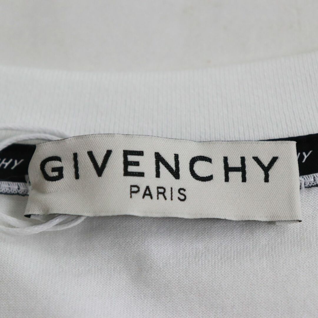 GIVENCHY(ジバンシィ)の未使用品●GIVENCHY ジバンシィ BM70K93002 ロゴプリント クルーネック 半袖 Tシャツ/カットソー ホワイト 大きめサイズXXL 正規品 メンズのトップス(Tシャツ/カットソー(半袖/袖なし))の商品写真