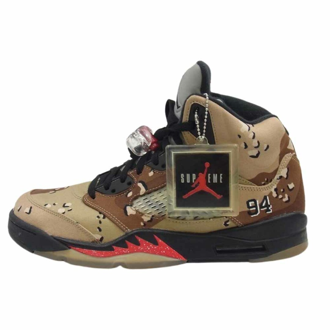 Supreme(シュプリーム)のSupreme シュプリーム スニーカー フェイクバスター鑑定済 NIKE ナイキ 824371-201 AIR JORDAN 5 エアジョーダン Retro レトロ Desert Camo デザート カモ スニーカー マルチカラー系 28.5cm【新古品】【未使用】【中古】 メンズの靴/シューズ(スニーカー)の商品写真