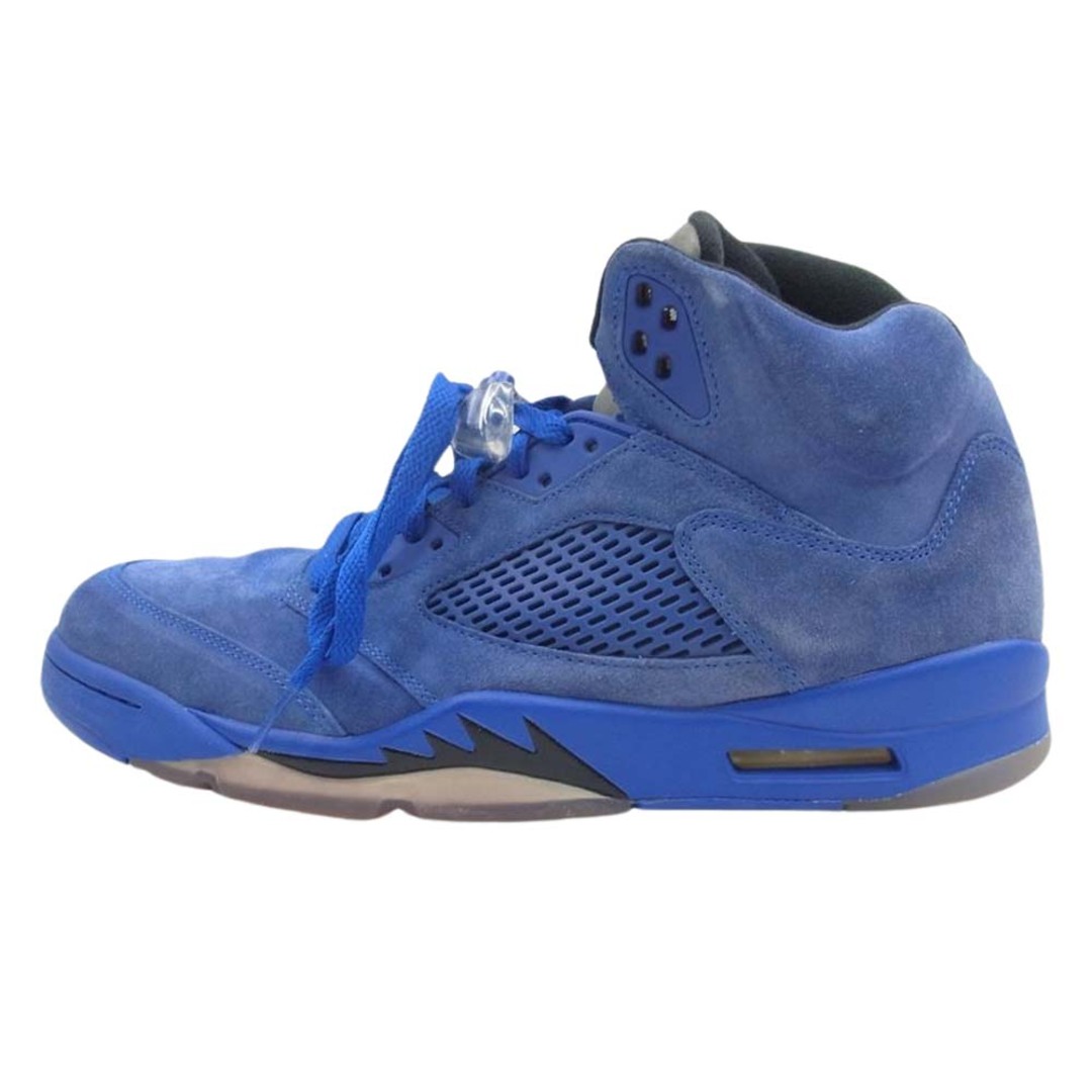 NIKE(ナイキ)のNIKE ナイキ スニーカー 136027-401 AIR JORDAN 5 エアジョーダン RETRO レトロ BLUE SUEDE ブルー スウェード スニーカー ブルー系 29cm【中古】 メンズの靴/シューズ(スニーカー)の商品写真