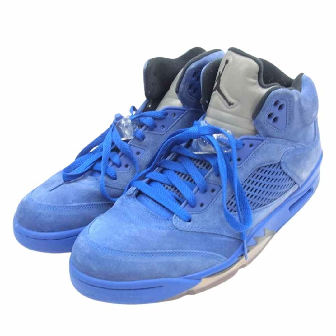 NIKE(ナイキ)のNIKE ナイキ スニーカー 136027-401 AIR JORDAN 5 エアジョーダン RETRO レトロ BLUE SUEDE ブルー スウェード スニーカー ブルー系 29cm【中古】 メンズの靴/シューズ(スニーカー)の商品写真