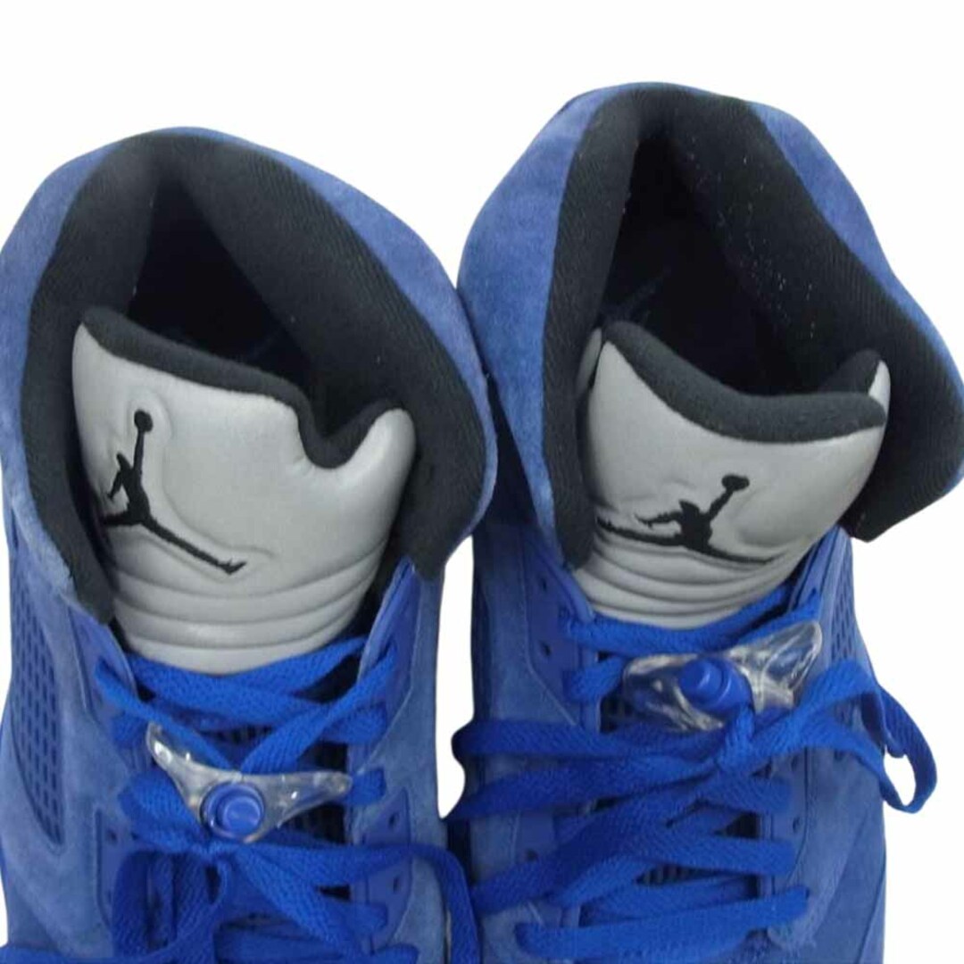 NIKE(ナイキ)のNIKE ナイキ スニーカー 136027-401 AIR JORDAN 5 エアジョーダン RETRO レトロ BLUE SUEDE ブルー スウェード スニーカー ブルー系 29cm【中古】 メンズの靴/シューズ(スニーカー)の商品写真