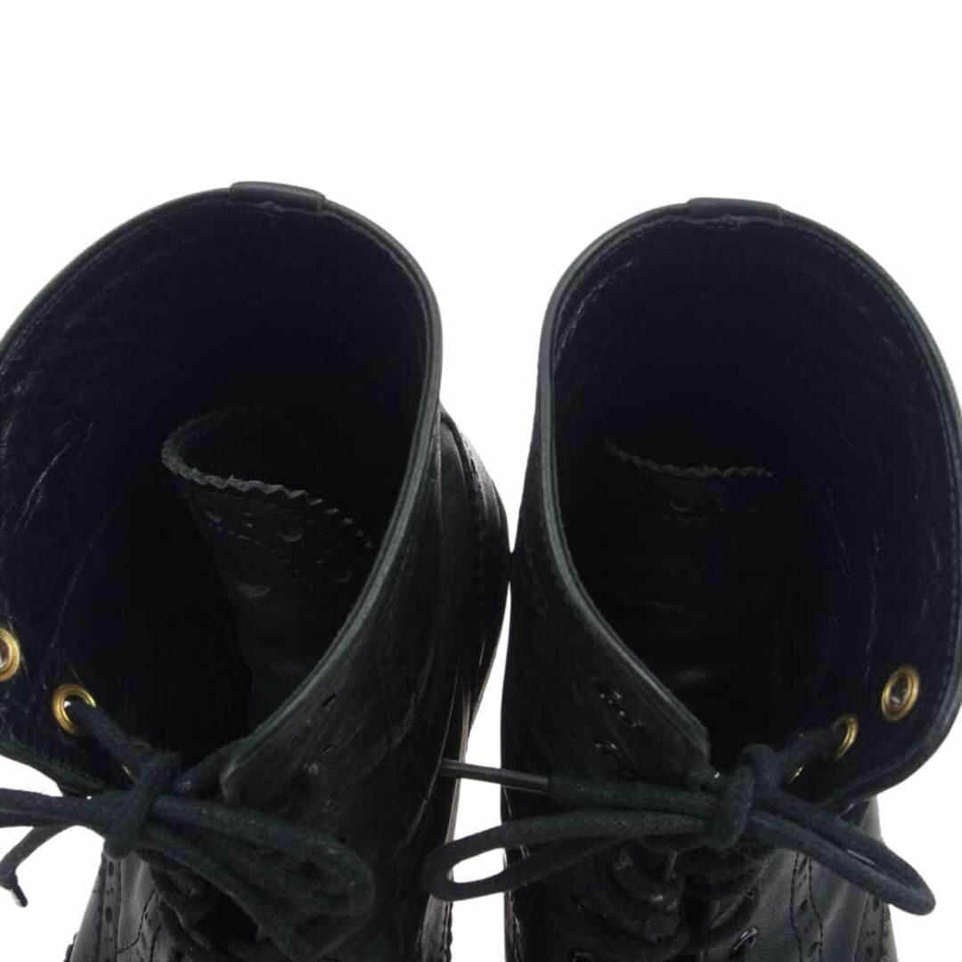Yohji Yamamoto(ヨウジヤマモト)のYohji Yamamoto ヨウジヤマモト ブーツ ハイカット ウィングチップ ワーク ブーツ ブラック系【中古】 メンズの靴/シューズ(ブーツ)の商品写真