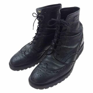 Yohji Yamamoto ヨウジヤマモト ブーツ ハイカット ウィングチップ ワーク ブーツ ブラック系【中古】