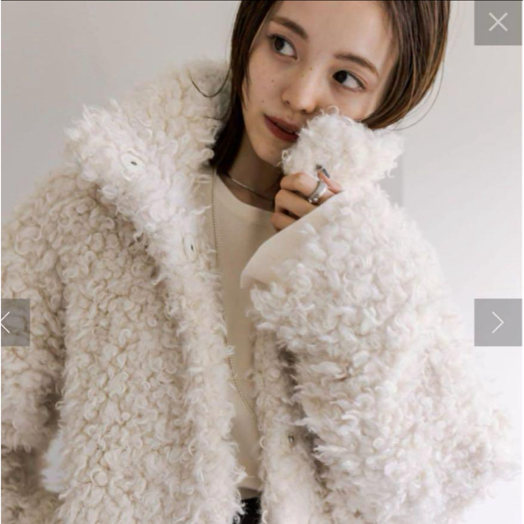 mystic プードルファーコート レディースのジャケット/アウター(毛皮/ファーコート)の商品写真