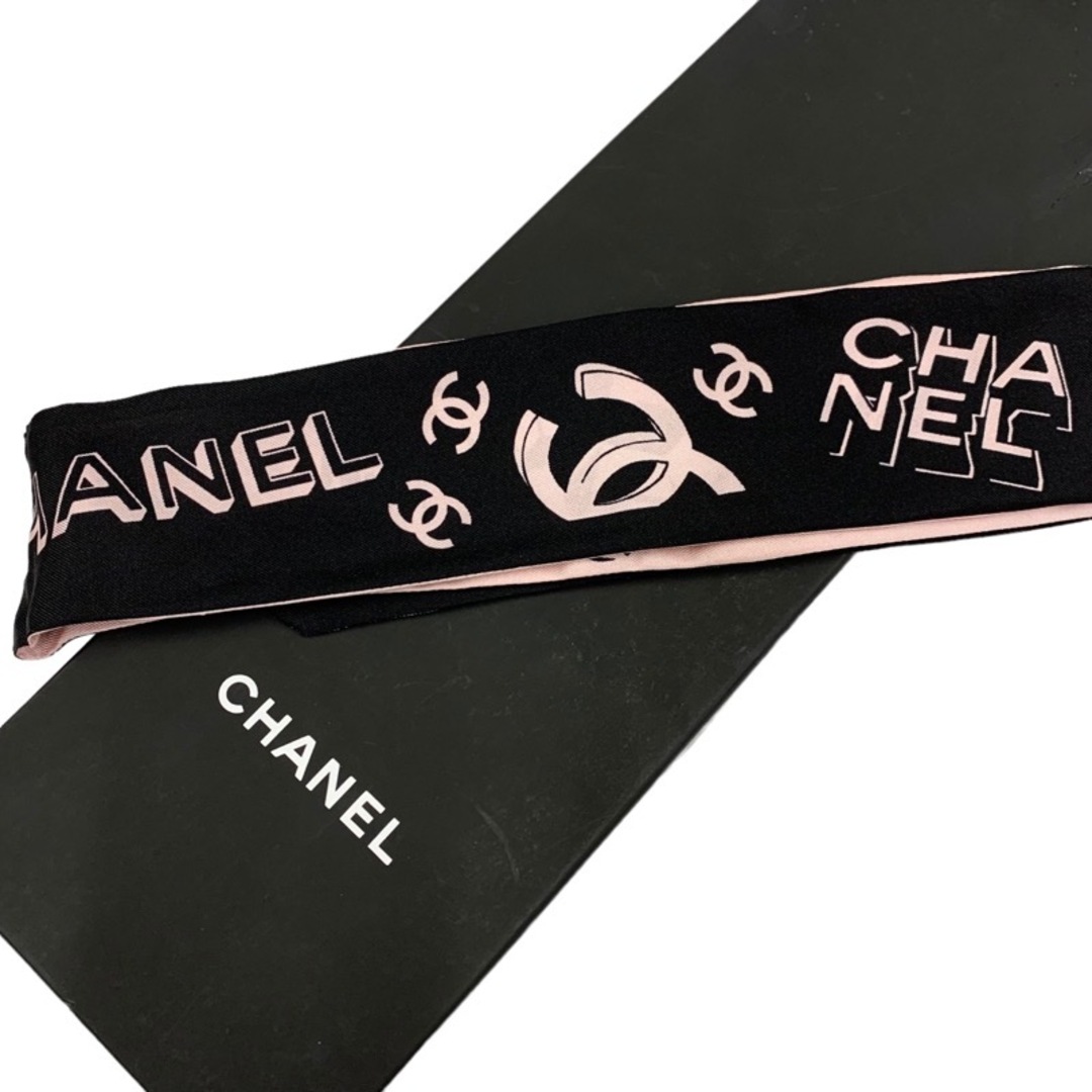 【メーカー包装済】 シャネル CHANEL スカーフ ヘアバンド ココマーク シルク ヘアバンド、カチューシャ